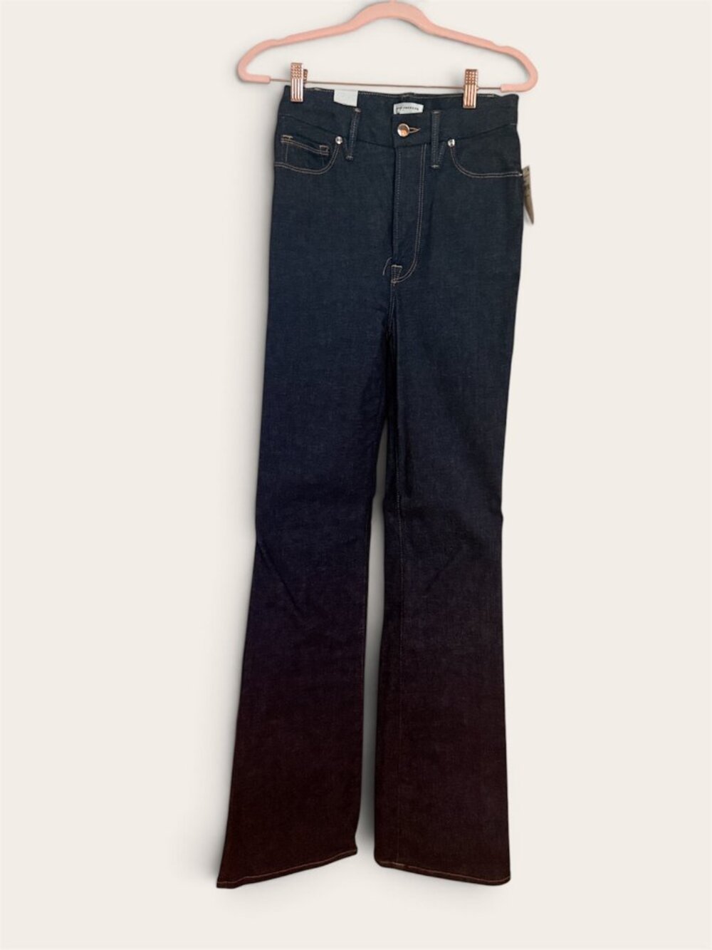 Good American Always Fits Flare Jeans 6-12 Dark Wash BNWT